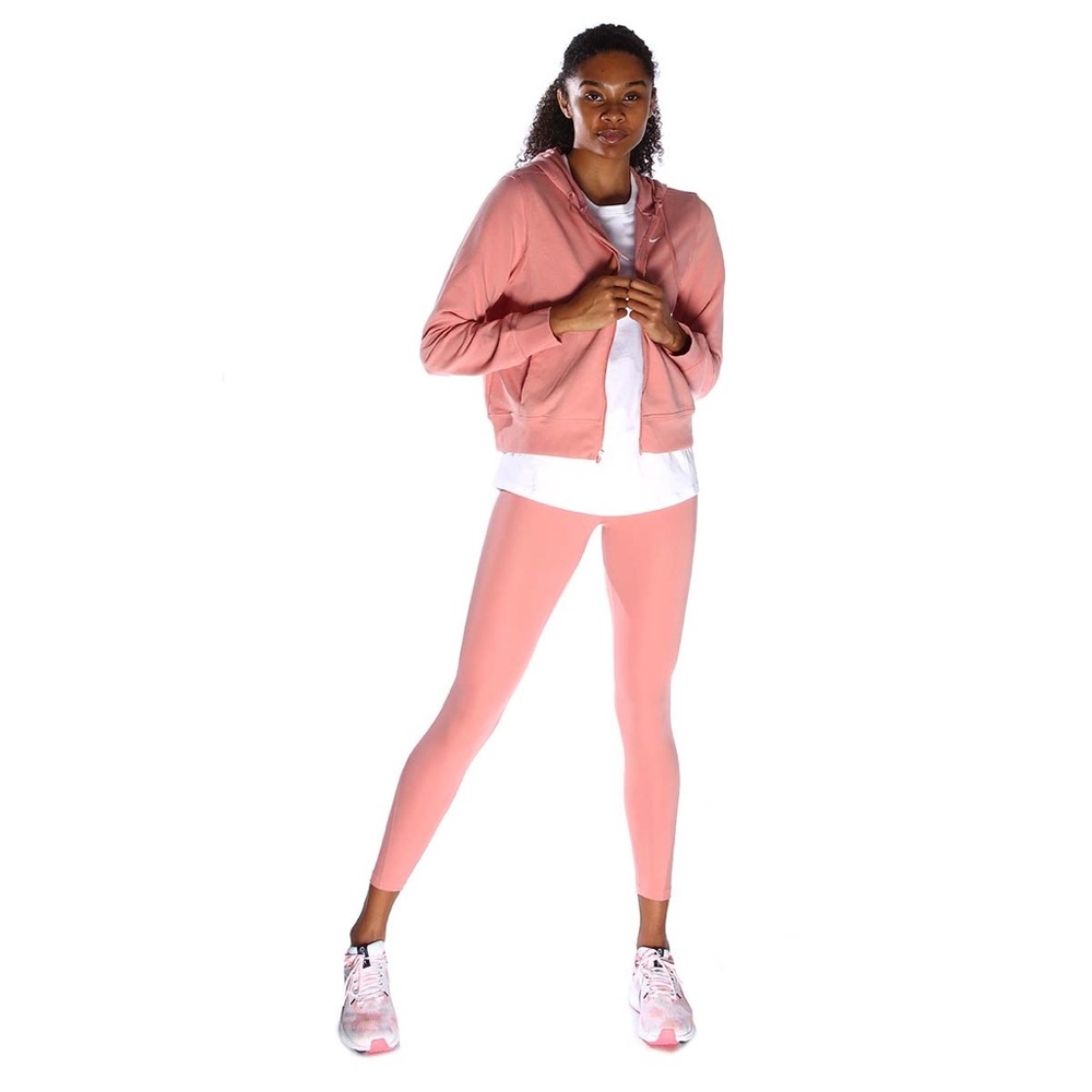 NWT Nike Dri-Fit One Women's Coral Pink Training Sweatshirt FB5198-618 - Picture 3 of 13